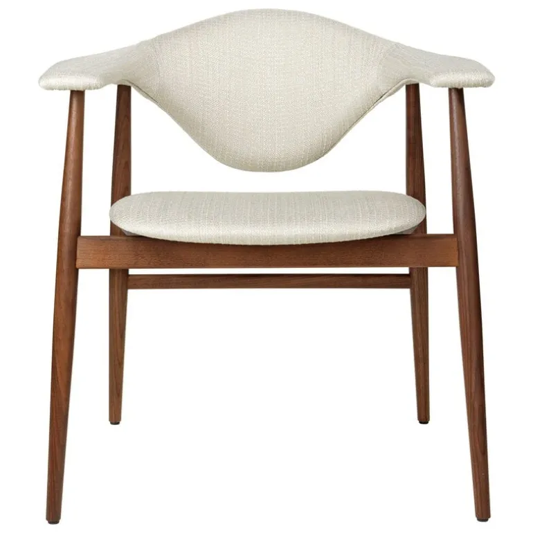 GUBI Masculo chair, oiled walnut, Eero Special FR Dedar 106