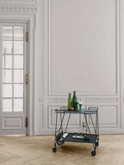 GUBI Mategot trolley, black