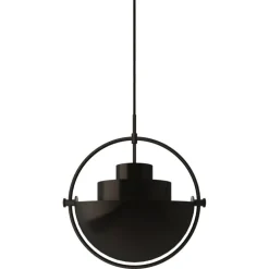 GUBI Multi-Lite pendant, black brass