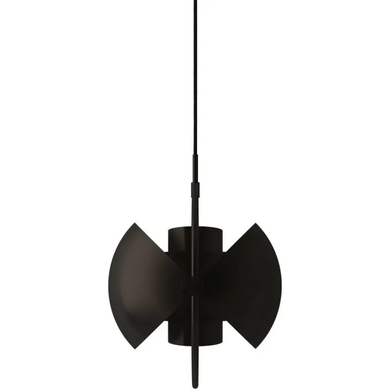 GUBI Multi-Lite pendant, black brass