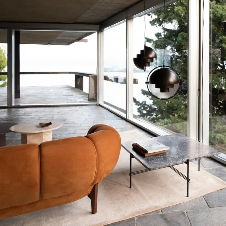 GUBI Multi-Lite pendant, black brass