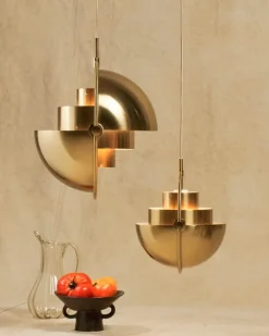 GUBI Multi-Lite pendant, brass