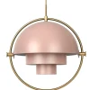 GUBI Multi-Lite pendant, brass - rose dust