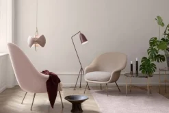 GUBI Multi-Lite pendant, brass - rose dust