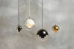 GUBI Multi-Lite pendant, small, brass - shiny brass