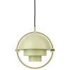 GUBI Multi-Lite pendant, small, brass - desert sage