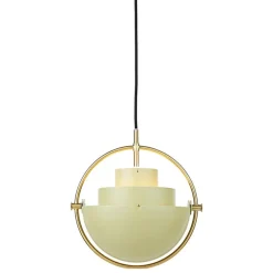 GUBI Multi-Lite pendant, small, brass - desert sage