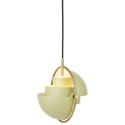 GUBI Multi-Lite pendant, small, brass - desert sage