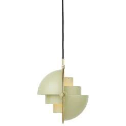 GUBI Multi-Lite pendant, small, brass - desert sage