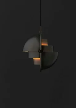 GUBI Multi-Lite pendant, small, black brass