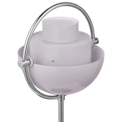 GUBI Multi-lite portable table lamp, chrome - pale lilac