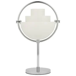 GUBI Multi-lite portable table lamp, chrome - white