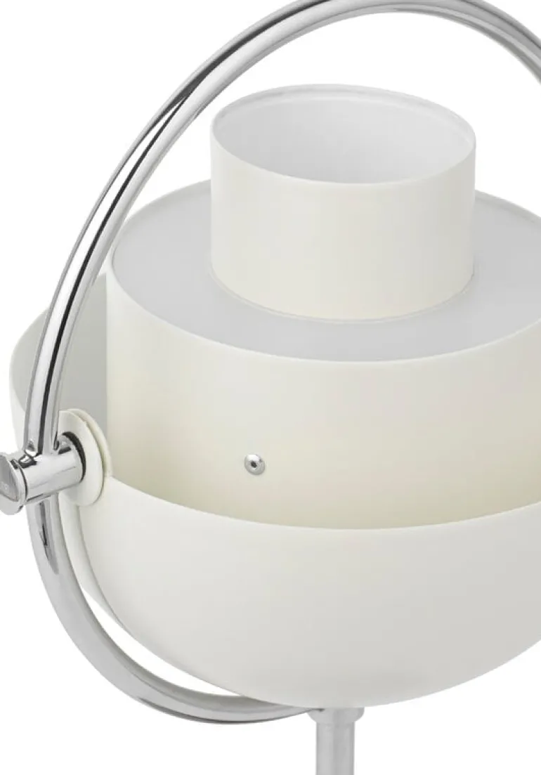GUBI Multi-lite portable table lamp, chrome - white