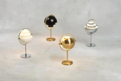 GUBI Multi-Lite portable table lamp, chrome
