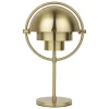 GUBI Multi-lite portable table lamp, brass - brass