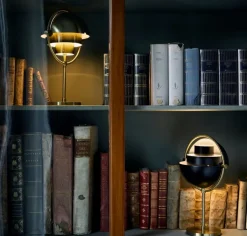 GUBI Multi-lite portable table lamp, brass - brass