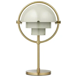 GUBI Multi-lite portable table lamp, brass - pastel grey