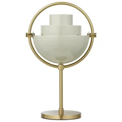 GUBI Multi-lite portable table lamp, brass - pastel grey