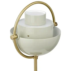 GUBI Multi-lite portable table lamp, brass - pastel grey