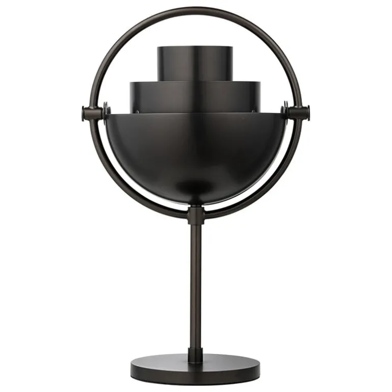 GUBI Multi-lite portable table lamp, black brass