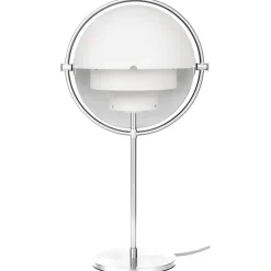 GUBI Multi-Lite table lamp, chrome - white semi matt