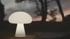 GUBI Obello portable table lamp, frosted glass