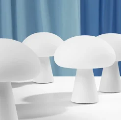 GUBI Obello portable table lamp, frosted glass