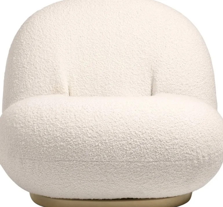 GUBI Pacha lounge chair, Karakorum 001 - pearl gold