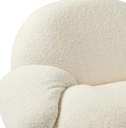 GUBI Pacha lounge chair with armrest, pearl gold - Karakorum 001