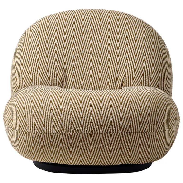 GUBI Pacha Outdoor lounge chair, swivel base, Chevron FR 022