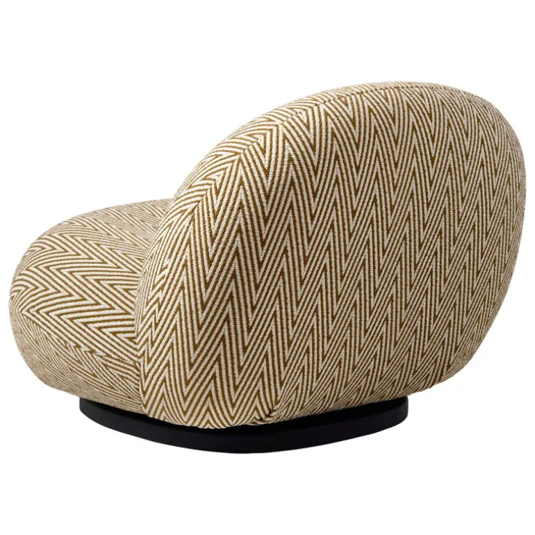 GUBI Pacha Outdoor lounge chair, swivel base, Chevron FR 022