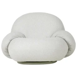 GUBI Pacha Outdoor lounge chair with armrest, swivel base, Libera 003