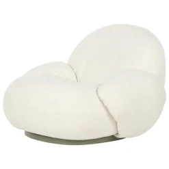 GUBI Pacha Outdoor lounge chair with armrest, swivel base, Lorkey 40