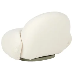 GUBI Pacha Outdoor lounge chair with armrest, swivel base, Lorkey 40