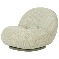 GUBI Pacha Outdoor lounge chair, swivel base, Chevron FR 008
