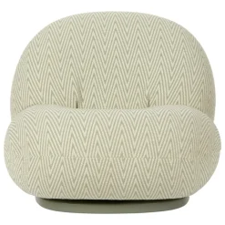 GUBI Pacha Outdoor lounge chair, swivel base, Chevron FR 008