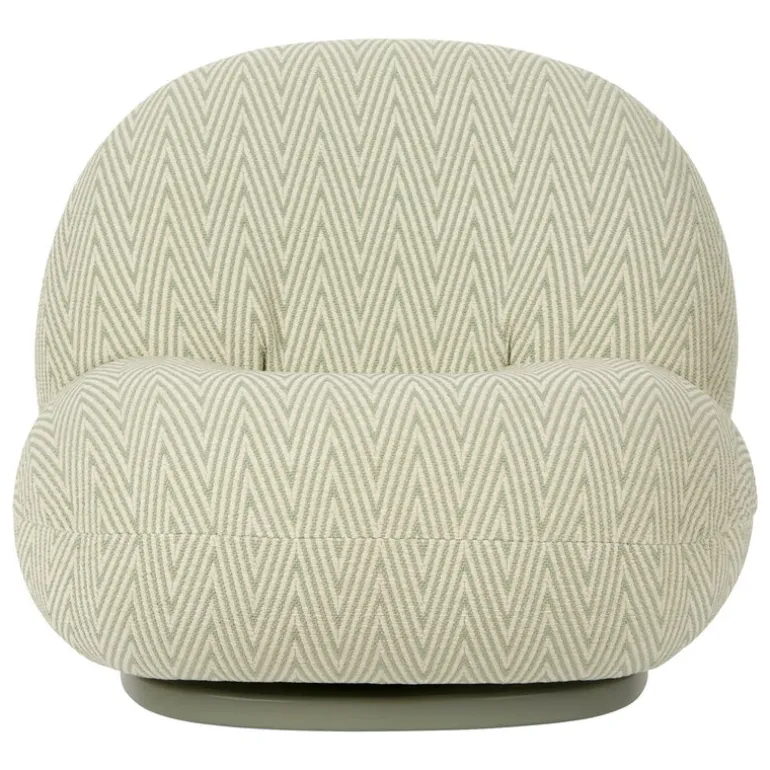 GUBI Pacha Outdoor lounge chair, swivel base, Chevron FR 008
