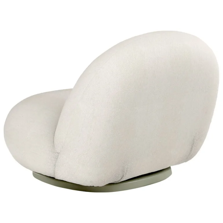 GUBI Pacha Outdoor lounge chair, swivel base, Lorkey 40