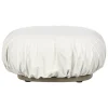 GUBI Pacha Outdoor ottoman cover, white