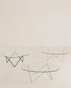 GUBI Pedrera coffee table, chrome