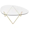 GUBI Pedrera coffee table, brass