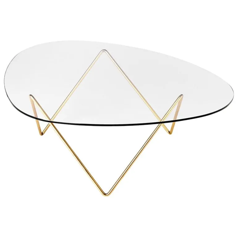 GUBI Pedrera coffee table, brass