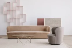 GUBI Pedrera coffee table, brass