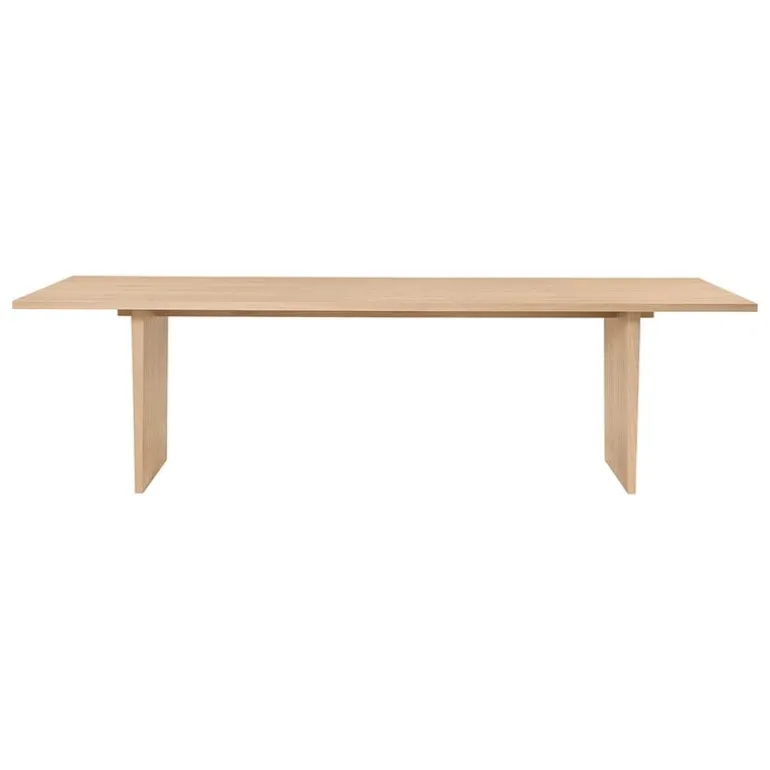 GUBI Private dining table, 260 x 100 cm, light stained oak