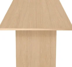 GUBI Private dining table, 260 x 100 cm, light stained oak