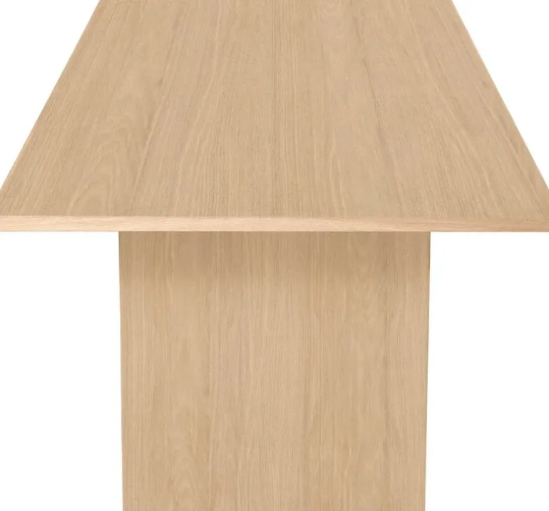 GUBI Private dining table, 260 x 100 cm, light stained oak