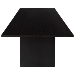 GUBI Private dining table, 320 x 100 cm, black / brown stained ash