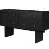 GUBI Private sideboard, black / brown stained oak