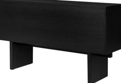 GUBI Private sideboard, black / brown stained oak