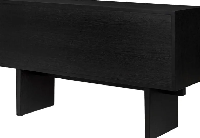 GUBI Private sideboard, black / brown stained oak